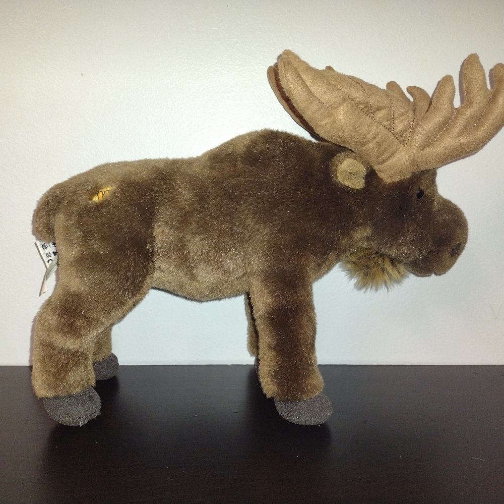 Ganz Webkinz Signature Plush Brown Moose Stuffed Animal - Soft Kids Toy